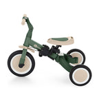 Tricicleta, Petite&Mars, Turbo Plus, 5 in 1, Multifunctionala, Vehicul de impins, Bicicleta cu/fara pedale, Cu maner de ghidaj, Detasabil, Roti din cauciuc, Capotina pentru soare, Pana la 25 kg, 1.5-5 ani, Verde