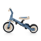 Tricicleta, Petite&Mars, Turbo Plus, 5 in 1, Multifunctionala, Vehicul de impins, Bicicleta cu/fara pedale, Cu maner de ghidaj, Detasabil, Roti din cauciuc, Capotina pentru soare, Pana la 25 kg, 1.5-5 ani, Albastru