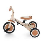 Tricicleta, Petite&Mars, Turbo Plus, 5 in 1, Multifunctionala, Vehicul de impins, Bicicleta cu/fara pedale, Cu maner de ghidaj, Detasabil, Roti din cauciuc, Capotina pentru soare, Pana la 25 kg, 1.5-5 ani, Bej