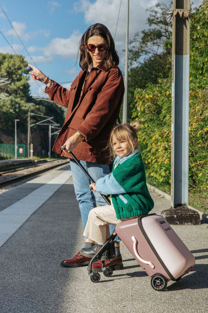 Troler copii cu sezut Beaba Luggage Eazy Sorbet