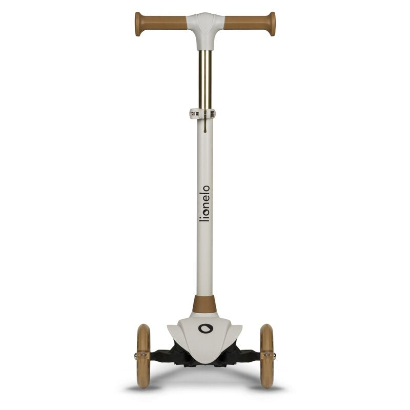 Trotineta, Lionelo, Jessy, Ultrapliabila, Pana la 50 Kg, Cu design ergonomic, Cu lumini LED, 56 x 26 x 67-82 cm, 3 ani+, Maro