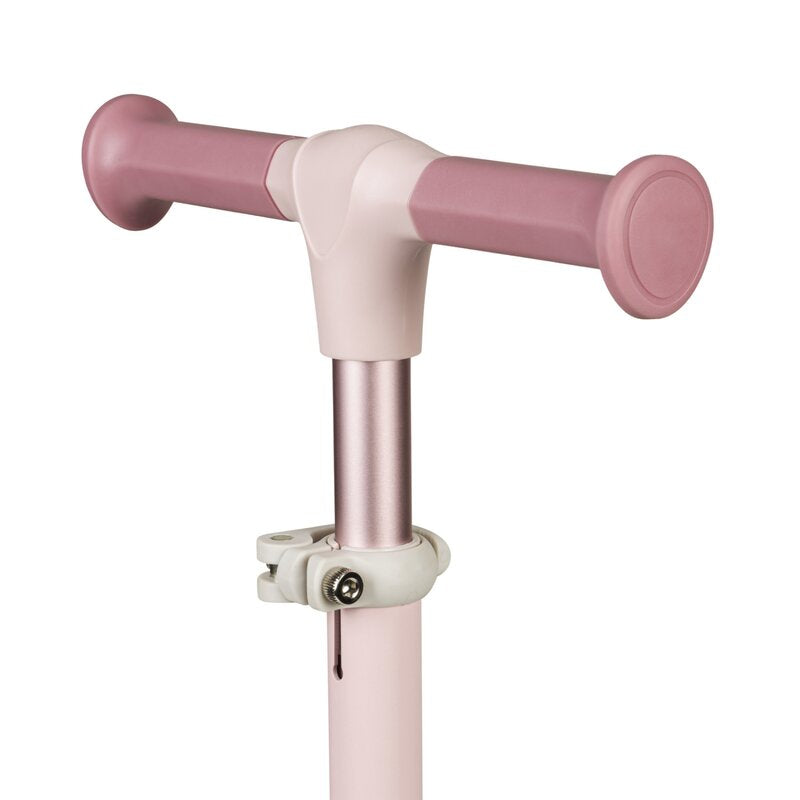 Trotineta, Lionelo, Jessy, Ultrapliabila, Pana la 50 Kg, Cu design ergonomic, Cu lumini LED, 56 x 26 x 67-82 cm, 3 ani+, Roz