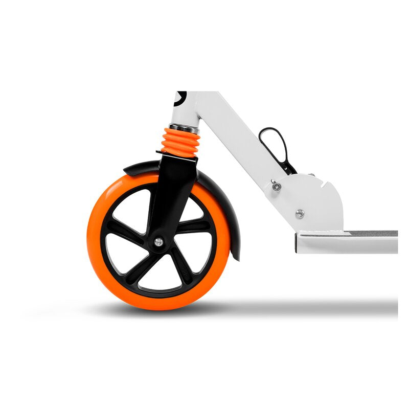 Trotineta, Lionelo, Luca, Pentru copii sau adulti, Ultrapliabila, Pana la 100 Kg, Conform cu standardul european de securitate EN14619, Portocaliu