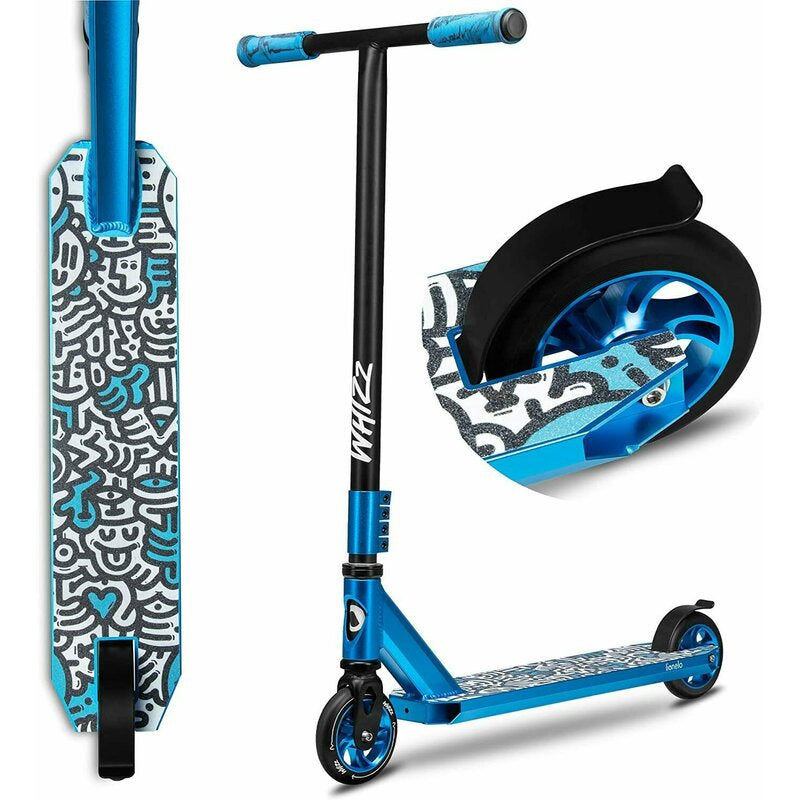 Trotineta, Lionelo, Whizz, Pentru Acrobatii, Rulmenti ABEC-9, 20 - 100 kg, Conform cu standardul european de securitate EN14619, Albastru