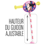 Trotineta, Stamp, Minnie Mouse, Cu 3 roti, Pana la 20 kg, Cu platforma antiderapanta, Cadru din otel, Roti din PVC, Ghidon reglabil, 2-4 ani, Pink