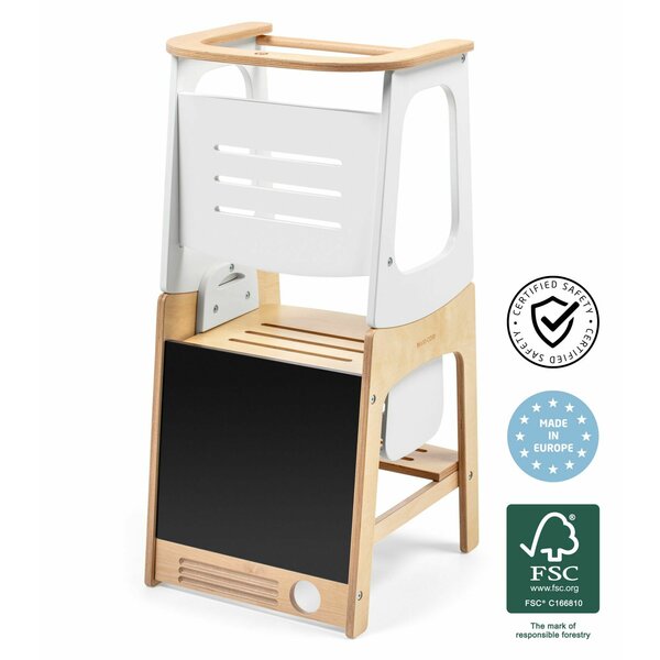 Turn de Invățare 3-in-1 Maxi-Cosi Toucan, Lemn FSC, 18 luni-6 ani, Natural Wood