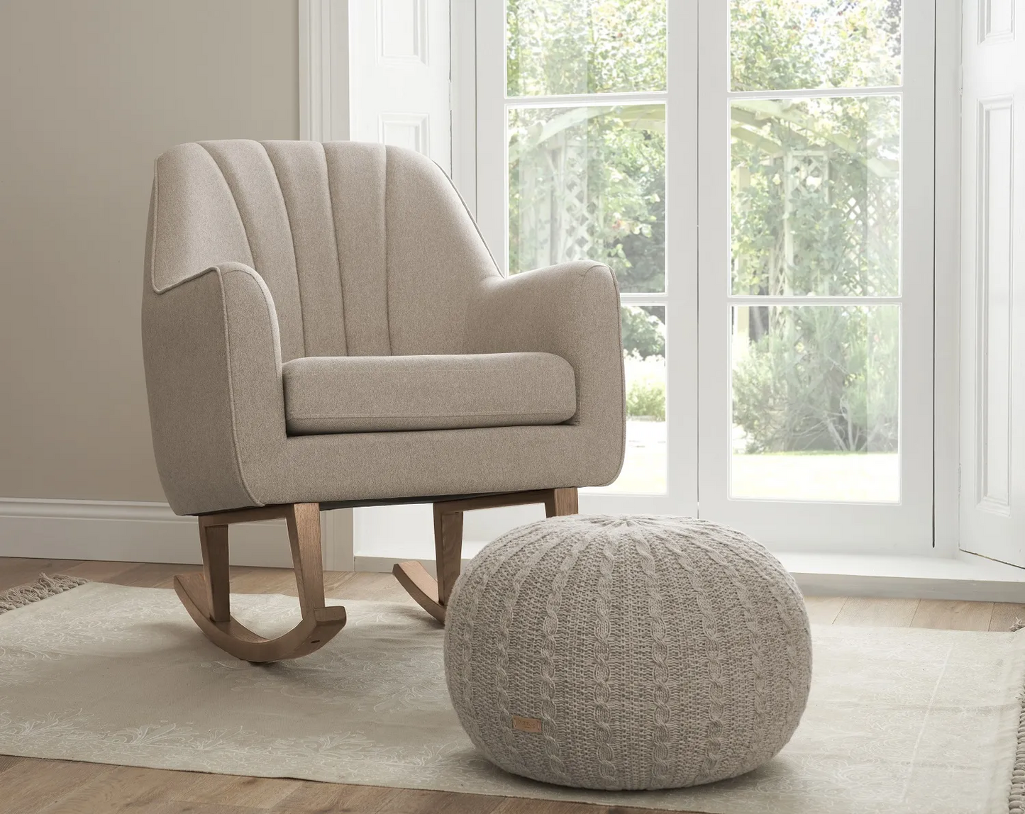 Tutti Bambini - Fotoliu pentru alaptat 2 in 1 Noah - Pebble