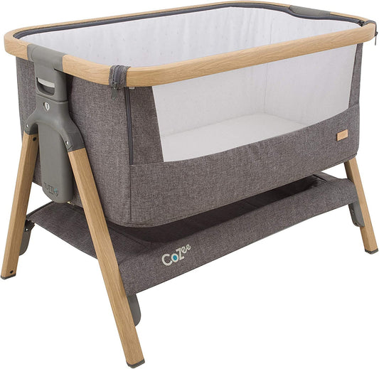 Tutti Bambini – Patut 2 in 1 co-sleeper CoZee Oak & Charcoal