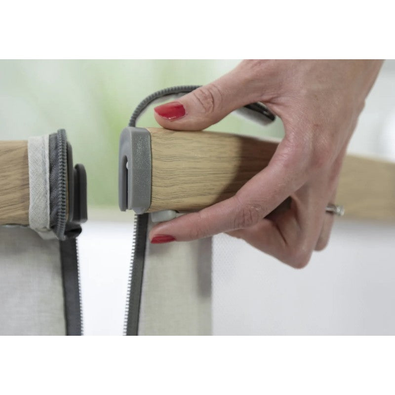 Tutti Bambini – Patut 2 in 1 co-sleeper CoZee Oak & Sterling Silver