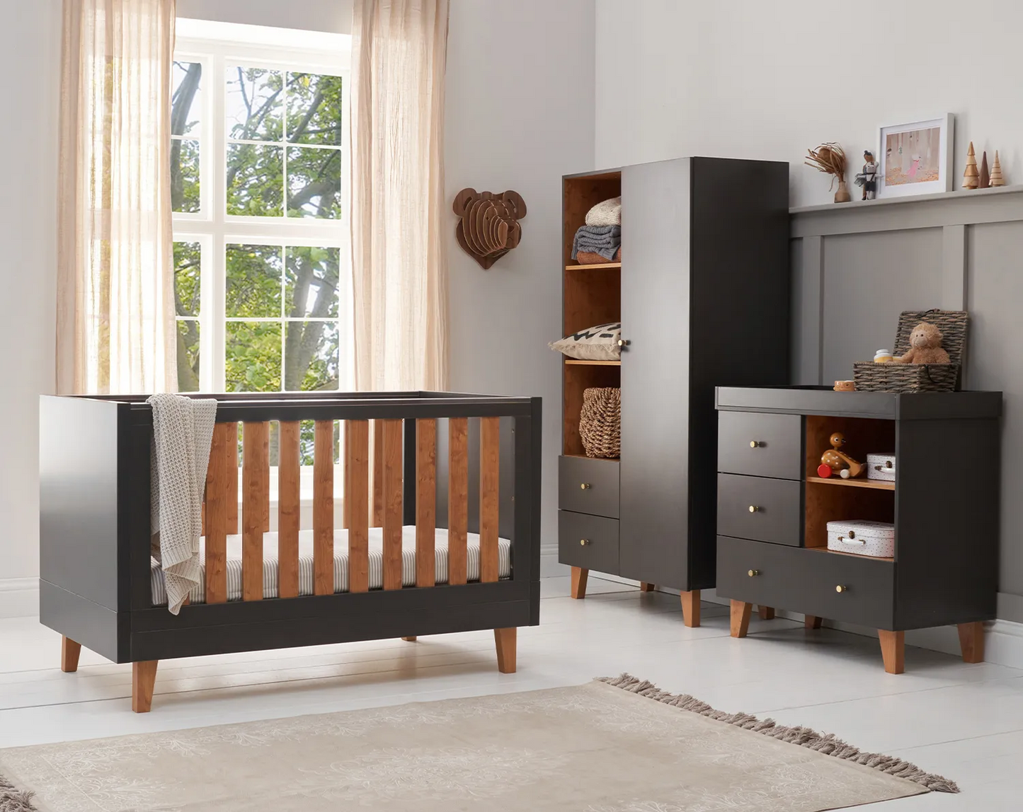 Tutti Bambini – Patut evolutiv 3 in 1 Como Slate Grey & Rosewood