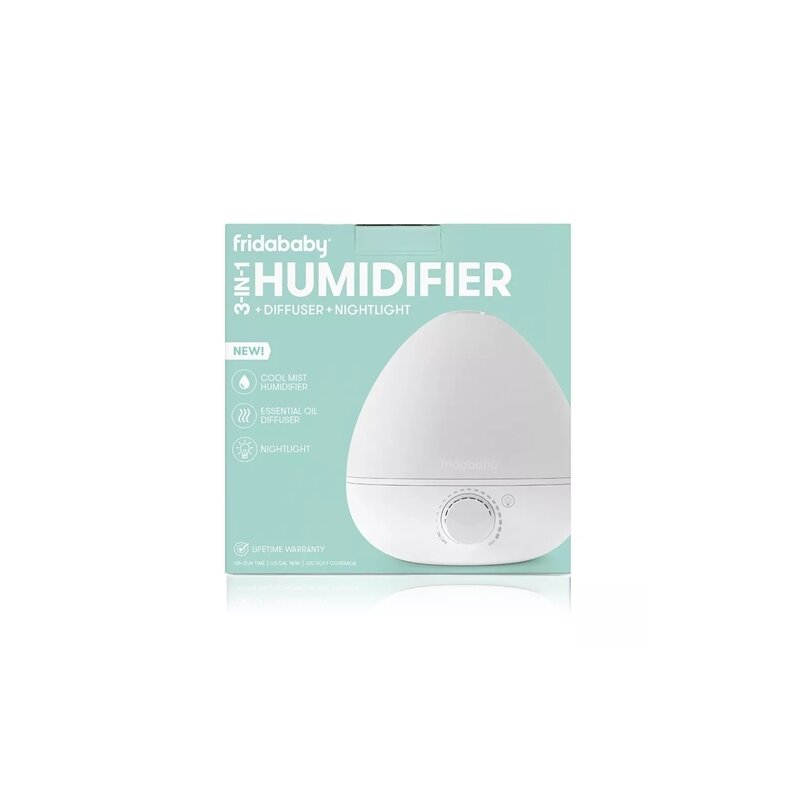 Umidificator ultrasonic 3 in 1 Fridababy BreatheFrida cu difuzor si lumina de veghe