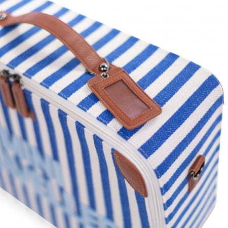 Valiza pentru copii Childhome Mini Traveller Albastru Alb