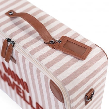 Valiza pentru copii Childhome Mini Traveller Nude Alb