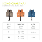 Vesta de inot evolutiva bbluv Naj 2.0 Navy 18-36 luni 10-15 kg