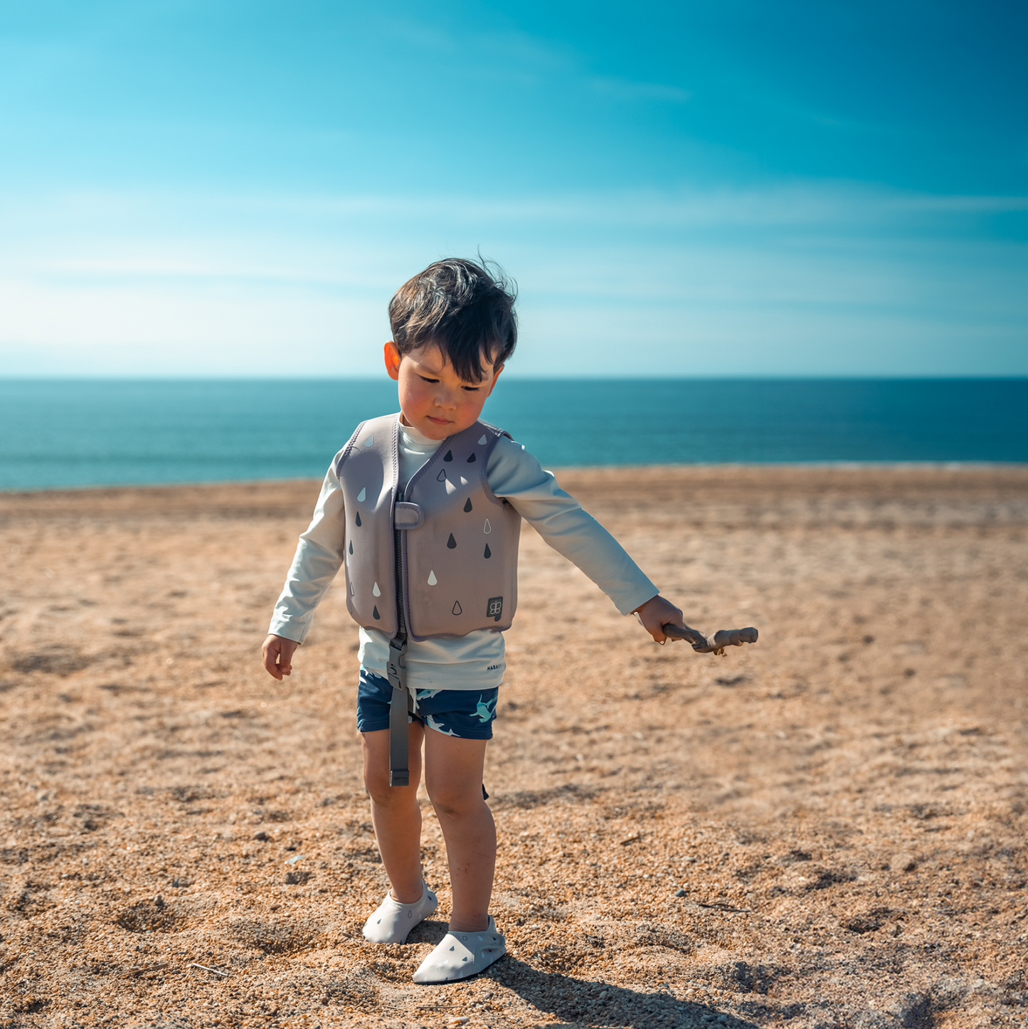 Vesta de inot evolutiva Sand 3,  6 ani bblÃ¼v Naj 2.0 Sand