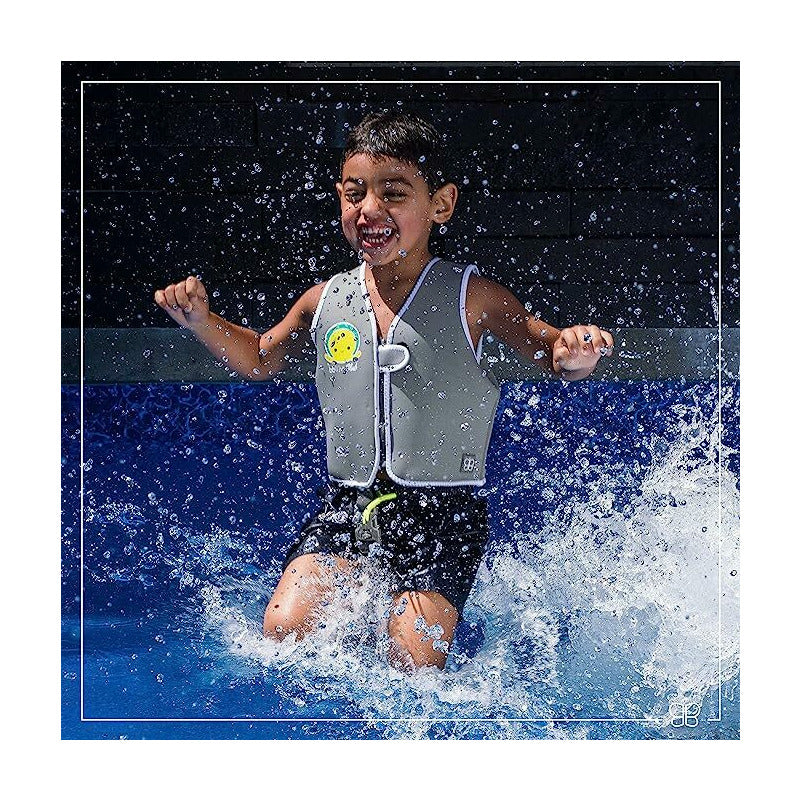 Vesta pentru inot, BBluv, Naj, Cu protectie solara SPF 50+, Neopren, Small, 1-3 ani, Aqua