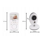 Video monitor Lionelo Babyline 5.1 cu 2 camere, Alb