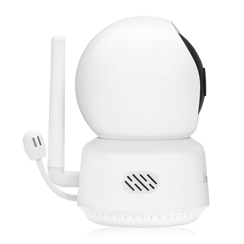 Video monitor, Lionelo, Babyline 9.1, Conexiune prin aplicatia Lionelo Smart, Pana la 8h de functionare, Comunicare bidirectionala, Cu senzor de miscare si sunete, Alb