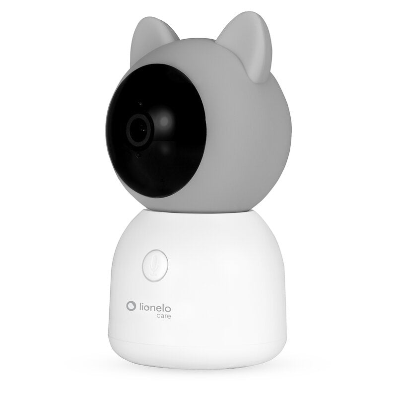 Video monitor, Lionelo, Babyline 9.2. AI, 5 inch, Camera Full HD, Zoom digital 4x, Aplicatie, Tehnologia AI cu detectare a miscarii, Recunoasterea motivului plansului, Melodii, Zgomote albe, Mod nocturn, Alb