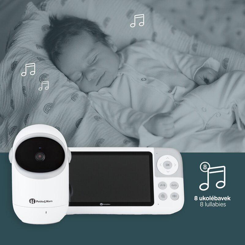 Video monitor Petite&Mars Eve 5.0 cu ecran HD 5 inch, raza 300 m