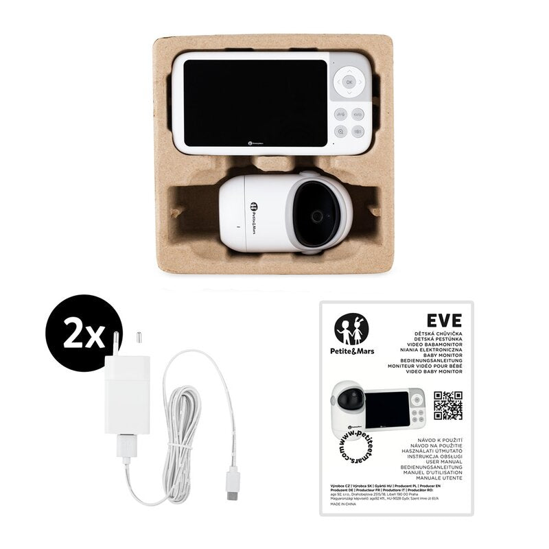 Video monitor Petite&Mars Eve 5.0 cu ecran HD 5 inch, raza 300 m
