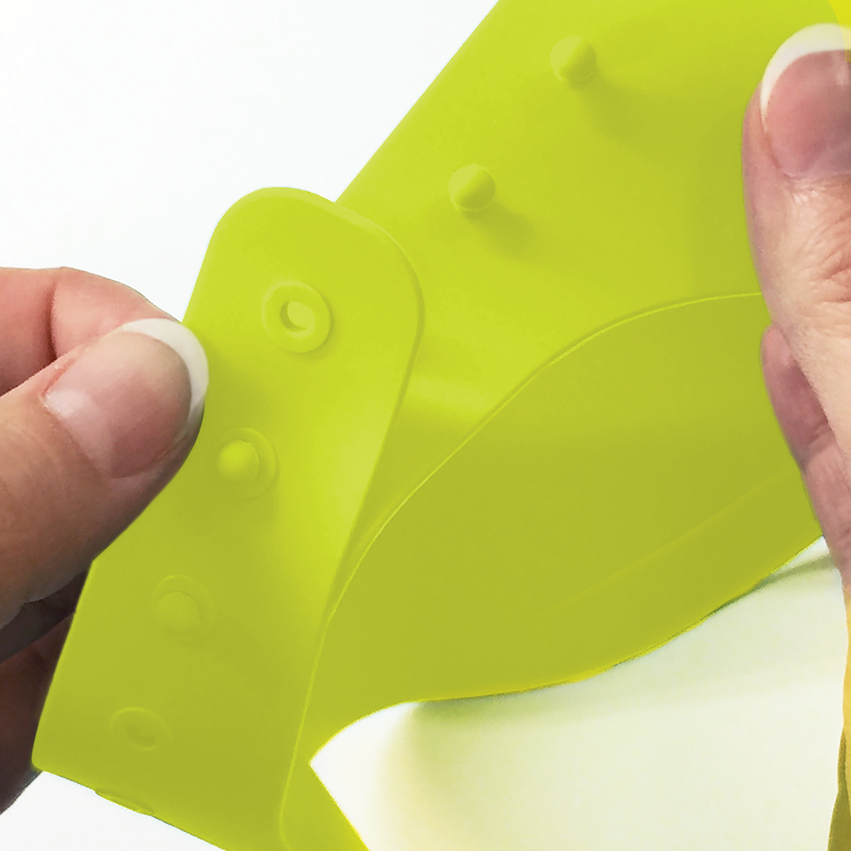 Vizieră pentru Baie bblüv Kap Din Silicon Reglabilă 6 Luni+ Lime
